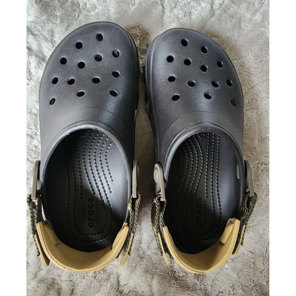 Crocs Classic All-Terrain Clog Espresso Brown Mens 5/Womens 7 Adjustable Strap